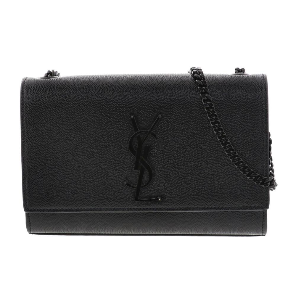 SAINT LAURENT Kate Chain Black Shoulder Bag AB